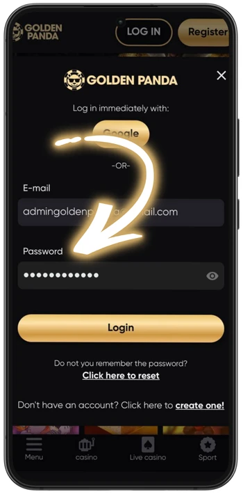 Goldenpanda password