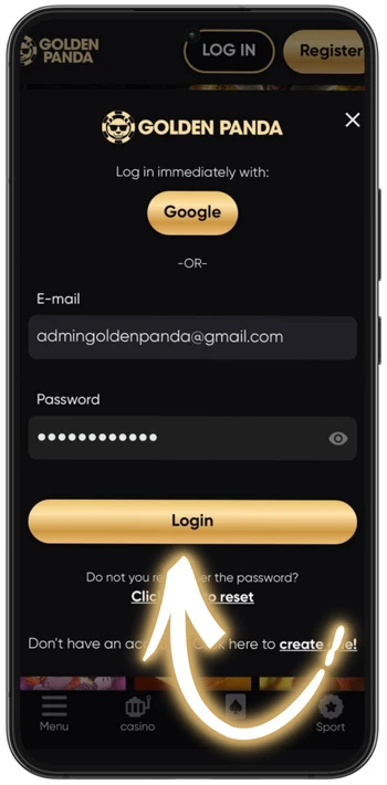Goldenpanda login